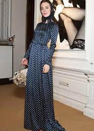 Шелковое платье в пол бренд бренд  ulyana sergeenko 4