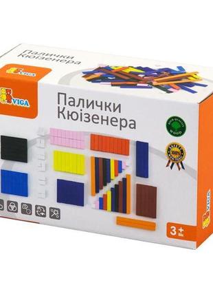Набір для рахунку viga toys дерев'яні палички кюїзенера 116 шт. (51765)