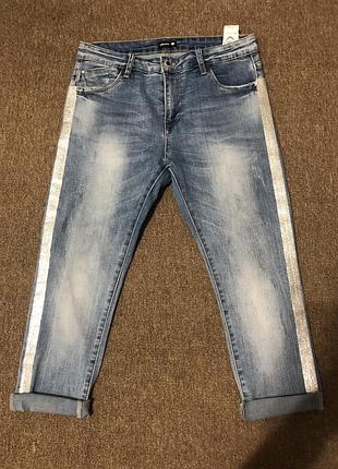 Бриджи джинсовые