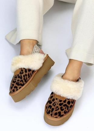 Женские зимние ботинки ugg леопардовые2 фото