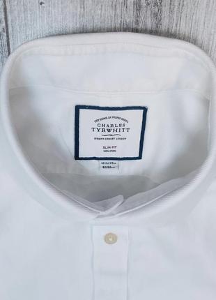 Рубашка мужская белая классическая charles tyrwhitt3 фото