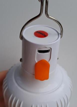 Світлодіодна led лампа на акумуляторі 60w