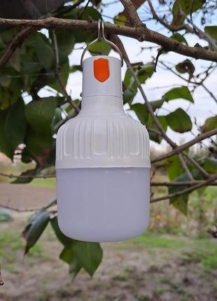 Світлодіодна led лампа на акумуляторі 60w