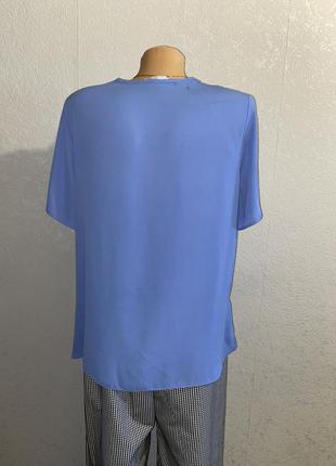 Голубая блузка 18 размера3 фото