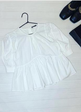 Белая блуза от zara5 фото