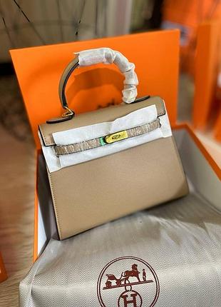 Шкіряна сумка сумочка на плече в стилі ермес келлі hermes kelly