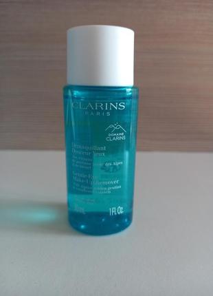Clarins gentle eye make-up remover lotion средство для удаления макияжа 30мл.1 фото