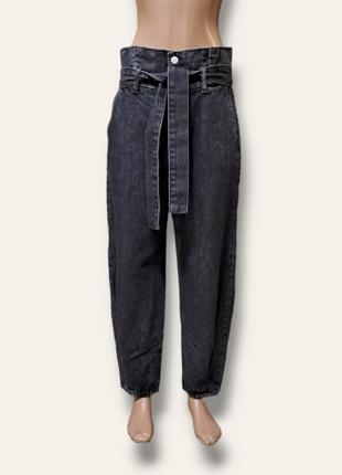 Стильные джинсы брюки на высокой посадке3 фото