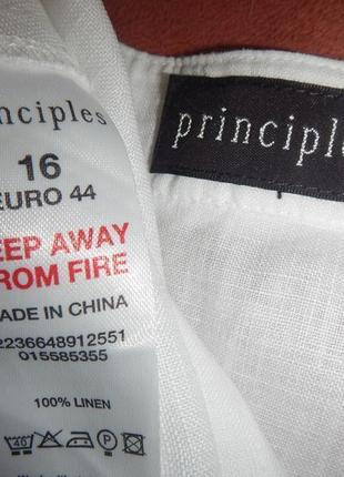 Льняная блуза principles р. 16 100% лен5 фото