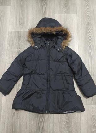Демисезонная осенняя куртка парка пальто на девочку  h&m 5-6лет