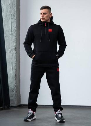 Зимний костюм спортивный hugo boss! костюм мужской спортивный трехнитка на флисе! спортивний костюм зимовий на флісі!