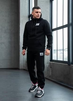 Зимний костюм спортивный air jordan! костюм мужской спортивный трехнитка на флисе! спортивный костюм зимовий на флісі!