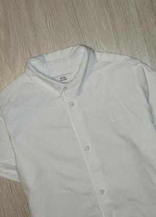 Белая рубашка, шведка river island на 11-12 лет2 фото