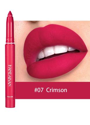 Матовая помада-карандаш для губ handaiyan matte lip crayon 07 crimson