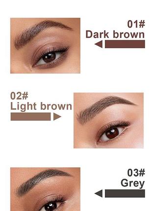 Гель-краска для бровей dragon ranee eyebrow natural three-dimensional 03 серый