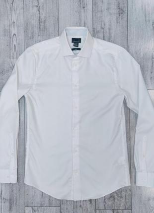 Рубашка мужская белая классическая h&amp;m