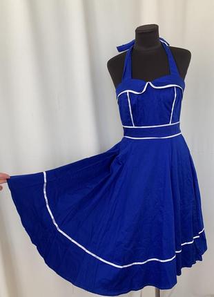 Сукня пінап в стилі ретро 50х коттон h&r7 фото