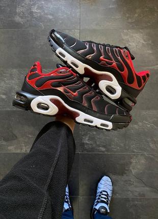 Nike air max plus tn black red7 фото