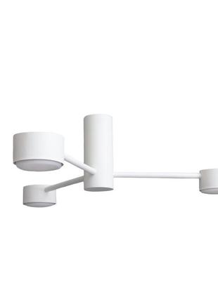 Люстра стельова msk electric copter на три круглі плафони під лампи gx53 біла nl 8041-3 wh