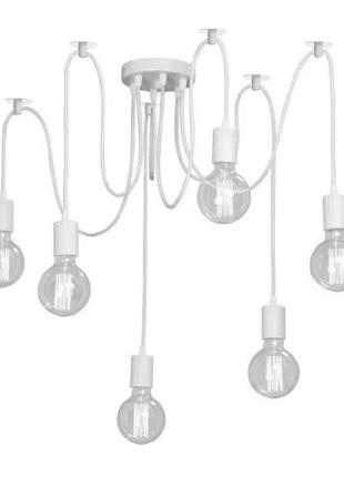 Люстра-павук на шість ламп msk electric spider nl 149-6w білий
