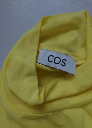 Стильный новый женский гольф cos, яркая желтая водолазка cos, тонкий свитерик гольф cos5 фото