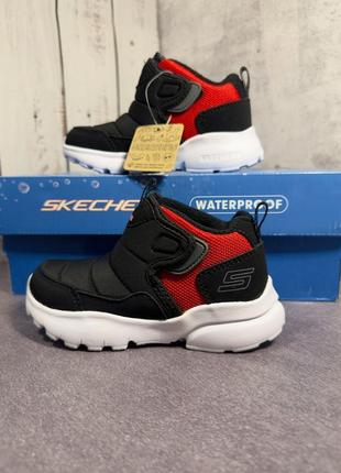Детские сапоги skechers razor flex cool break black