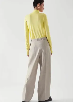 Стильный новый женский гольф cos, яркая желтая водолазка cos, тонкий свитерик гольф cos3 фото