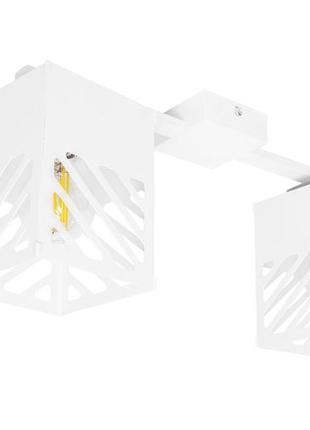 Люстра лофт msk electric urban на два плафони біла nl 2410-2 wh