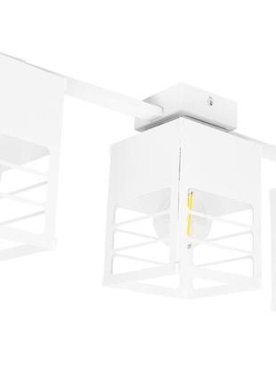 Люстра лофт msk electric urban на три плафони біла nl 2310-3 wh