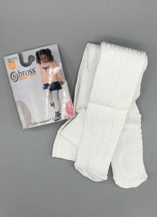 Колготки р.110-116 ажурні білі