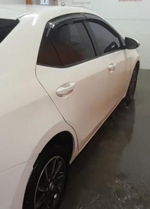 Ветровики на окна (4 шт., sunplex sport) для toyota corolla 2013-2019 гг