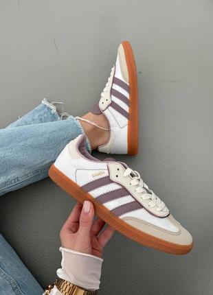Женские кроссовки кеды adidas samba кожа