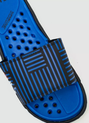 Шлепанцы мужские, цвет черно-синий, 243rr0-22
