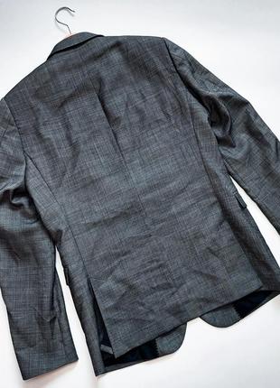 Чоловічий сірий піджак з кишенями на гудзиках від бренду strellson4 фото