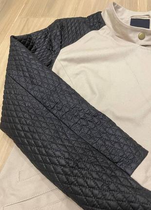 Акция 🎁 стильная курточка косуха ichi с комбинированными рукавами h&m asos4 фото