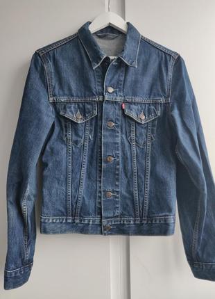 Акция 🎁 стильная джинсовая куртка levis синего цвета wrangler zara2 фото
