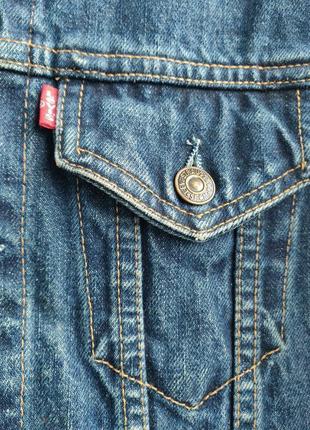 Акция 🎁 стильная джинсовая куртка levis синего цвета wrangler zara4 фото