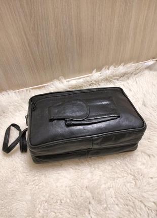 Шкіряна сумка барсетка органайзер.4 фото