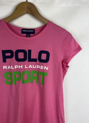 Женская футболка polo sport ralph lauren big logo5 фото