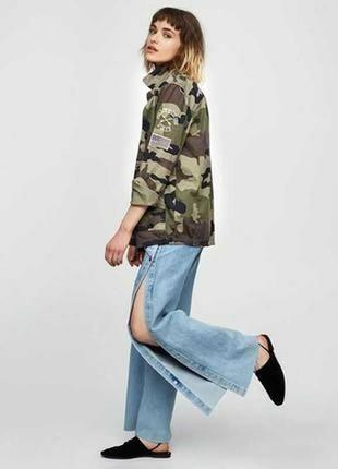 Акція 🎁 стильна вітровка pull&bear в мілітарі стилі камуфляж h&m asos2 фото