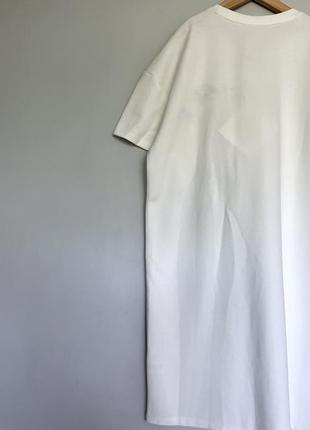 Міні сукня як футболка, біла,  trash and luxury, італія4 фото