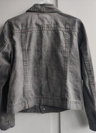 Акция 🎁 стильная джинсовая куртка john baner серого цвета levis wrangler3 фото