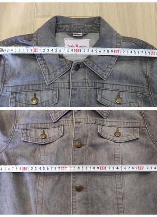 Акция 🎁 стильная джинсовая куртка john baner серого цвета levis wrangler7 фото