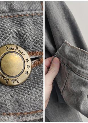 Акция 🎁 стильная джинсовая куртка john baner серого цвета levis wrangler5 фото