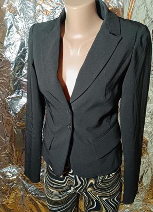🧸 черный пиджак женский жакет oodji 🧸2 фото