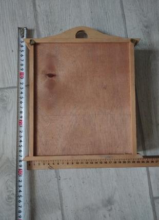 Ключница настенная деревянная в виде калитки с заборчиком4 фото