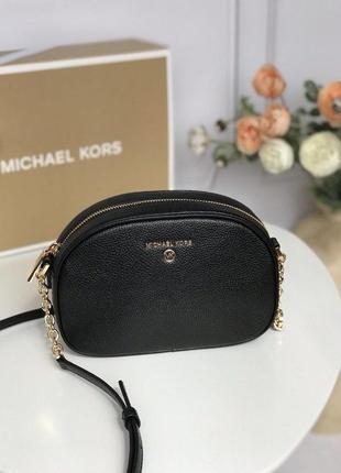 Сумка жіноча крос-боді michael kors оригінал jet set charm small pebbled leather crossbody bag майкл корс