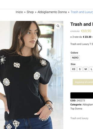 Міні сукня як футболка, чорна, trash and luxury, італія6 фото