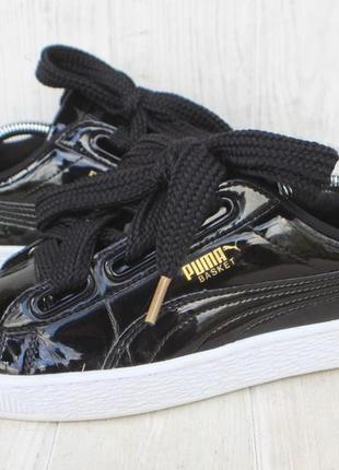 Кроссовки puma basket heart patent оригинал 38,5р кеды1 фото