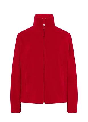 Флисовая кофта для женщин jhk, polar fleece lady, без капюшона, красный батник, размер xxl